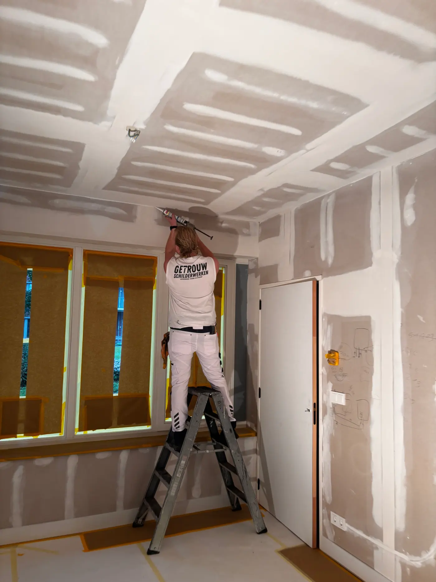 Plafond spuiten