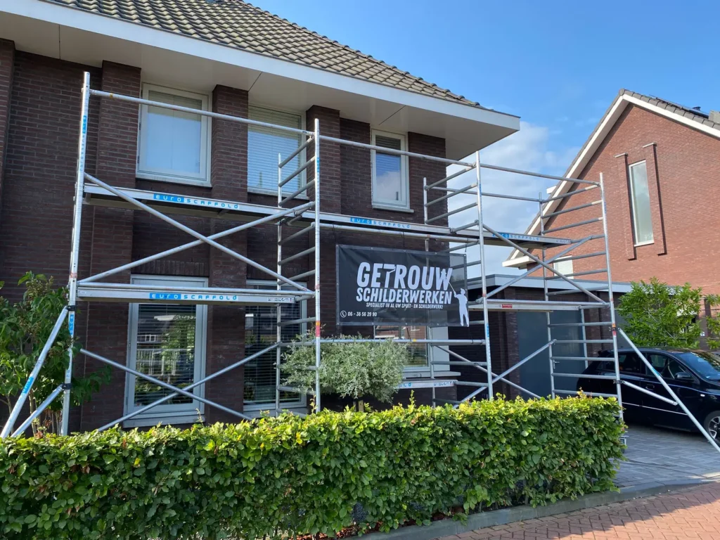 Het resultaat bij Buitenschilderwerk vanaf de steiger